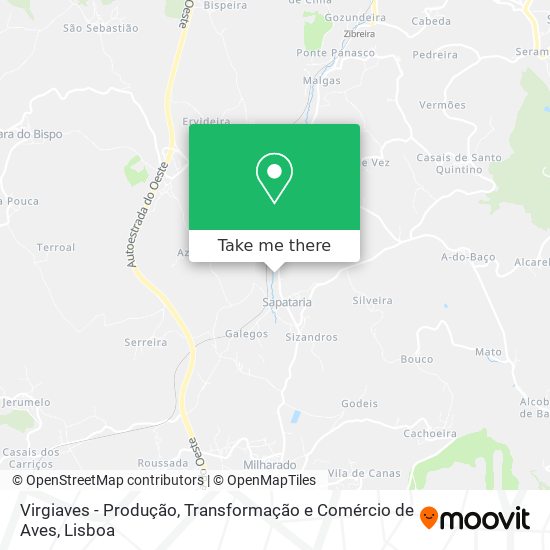 Virgiaves - Produção, Transformação e Comércio de Aves map