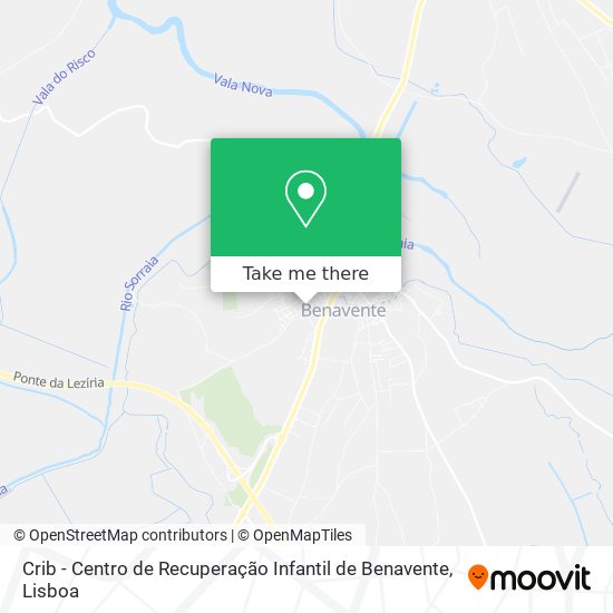 Crib - Centro de Recuperação Infantil de Benavente map