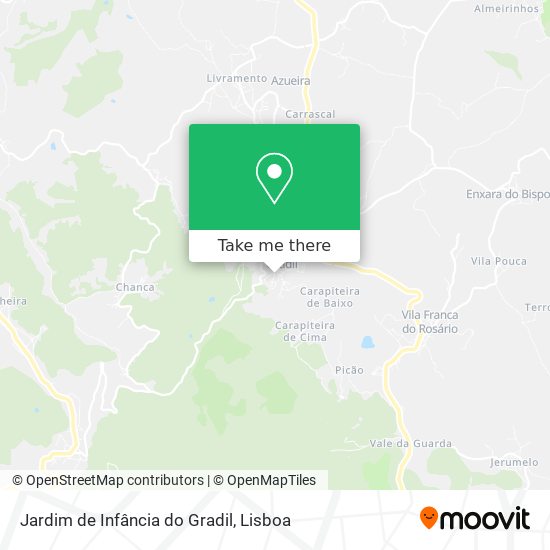 Jardim de Infância do Gradil map