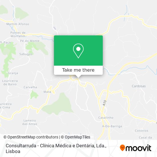 Consultarruda - Clínica Médica e Dentária, Lda. map