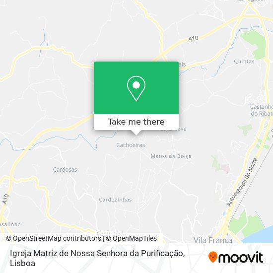 Igreja Matriz de Nossa Senhora da Purificação mapa