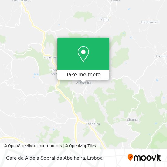 Cafe da Aldeia Sobral da Abelheira mapa