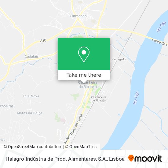 Italagro-Indústria de Prod. Alimentares, S.A. mapa