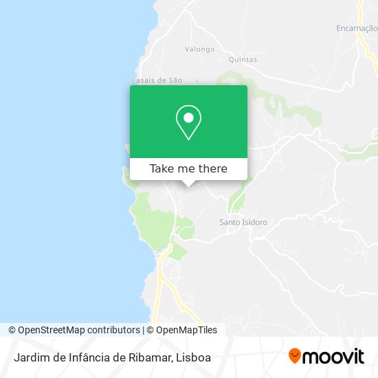 Jardim de Infância de Ribamar mapa