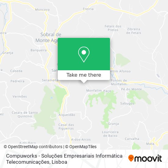 Compuworks - Soluções Empresariais Informática Telecomunicações map