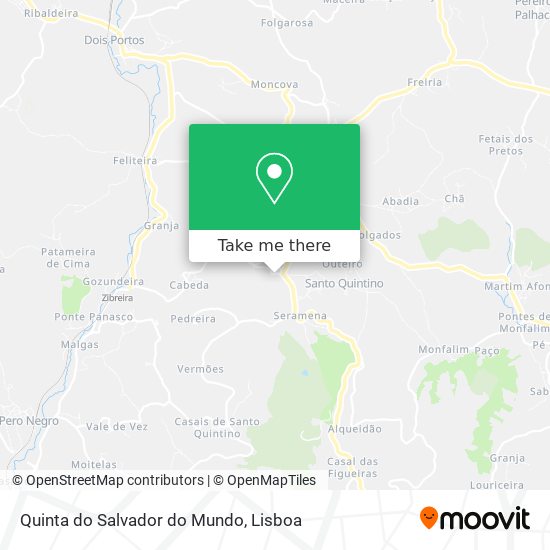 Quinta do Salvador do Mundo mapa