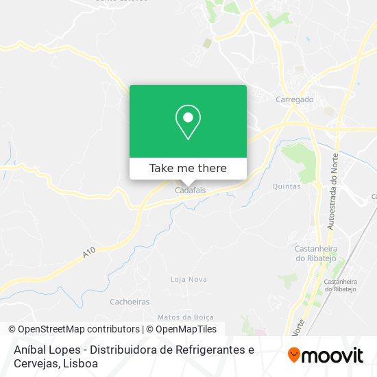 Aníbal Lopes - Distribuidora de Refrigerantes e Cervejas map
