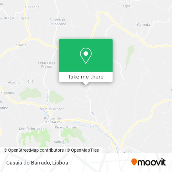 Casais do Barrado mapa