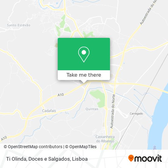 Ti Olinda, Doces e Salgados mapa