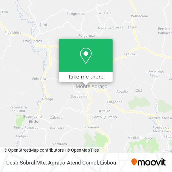 Ucsp Sobral Mte. Agraço-Atend Compl mapa