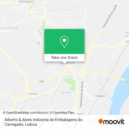 Alberto & Alves Indústria de Embalagens do Carregado map