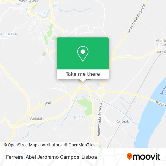 Ferreira, Abel Jerónimo Campos map