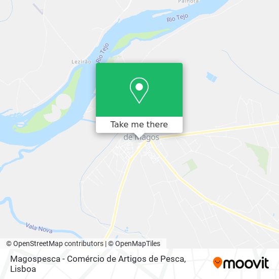 Magospesca - Comércio de Artigos de Pesca map