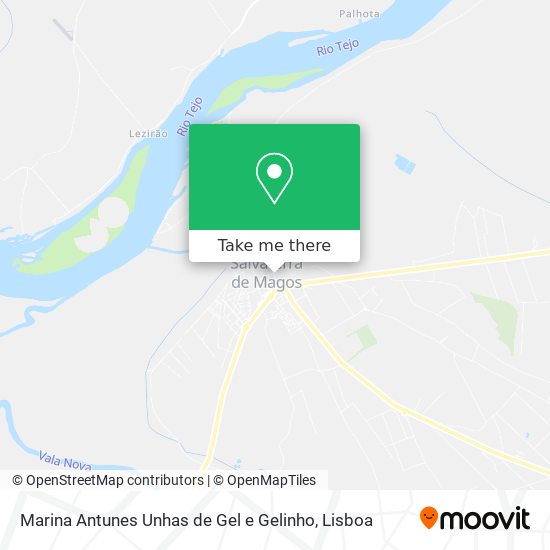 Marina Antunes Unhas de Gel e Gelinho mapa