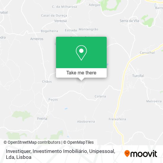 Investiquer, Investimento Imobiliário, Unipessoal, Lda mapa