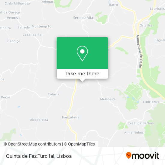 Quinta de Fez,Turcifal mapa