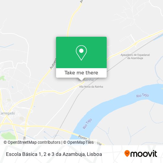 Escola Básica 1, 2 e 3 da Azambuja map