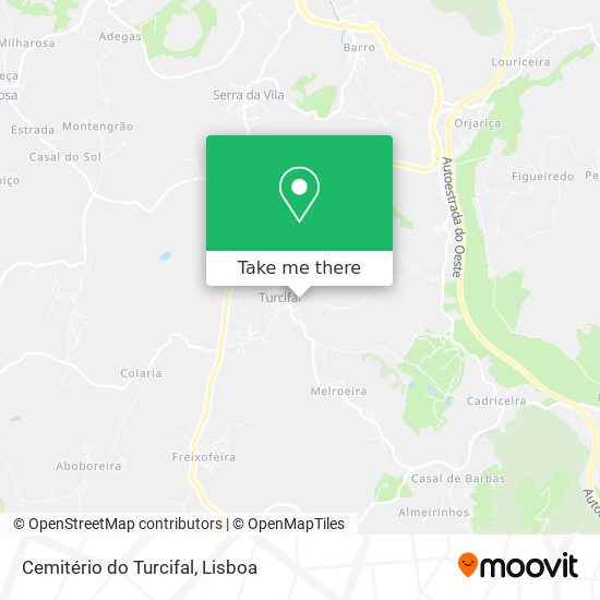 Cemitério do Turcifal map