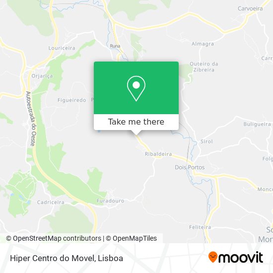 Hiper Centro do Movel mapa
