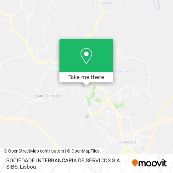 SOCIEDADE INTERBANCARIA DE SERVICOS S A SIBS map