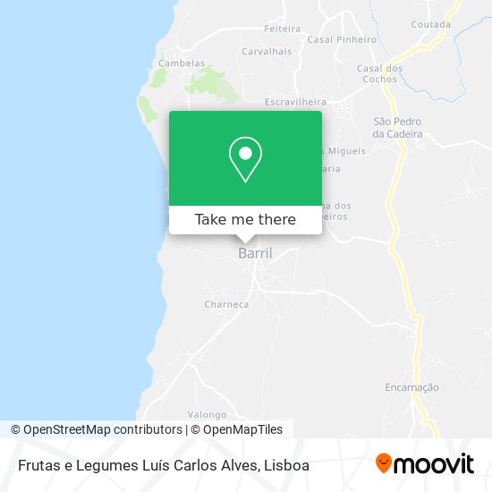 Frutas e Legumes Luís Carlos Alves mapa