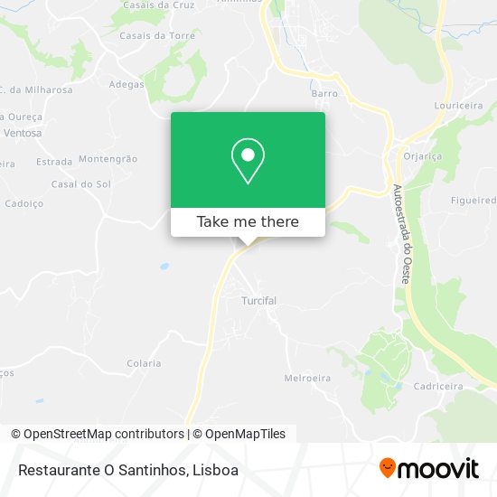 Restaurante O Santinhos map