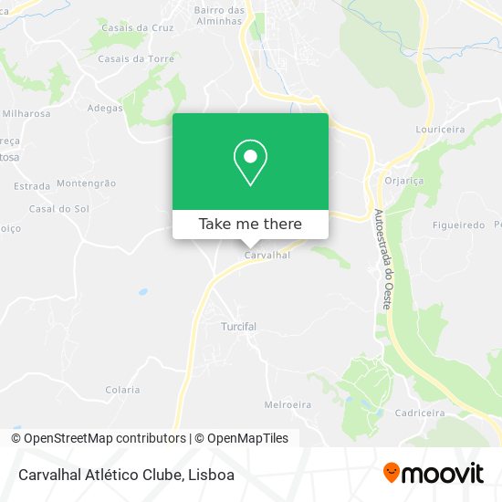 Carvalhal Atlético Clube map