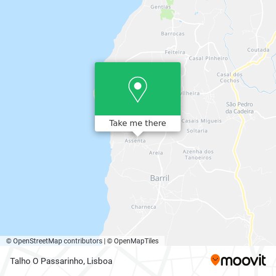 Talho O Passarinho mapa