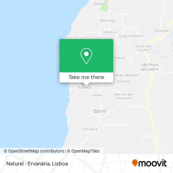 Naturel - Ervanária mapa
