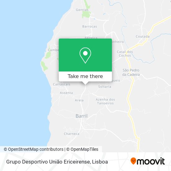 Grupo Desportivo União Ericeirense map