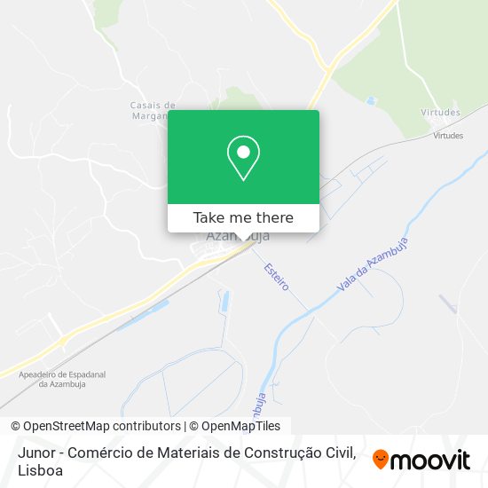 Junor - Comércio de Materiais de Construção Civil map
