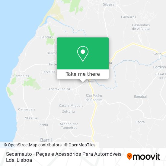 Secamauto - Peças e Acessórios Para Automóveis Lda map