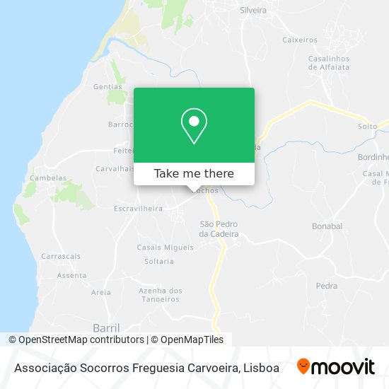 Associação Socorros Freguesia Carvoeira map