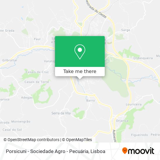 Porsicuni - Sociedade Agro - Pecuária map