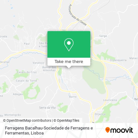 Ferragens Bacalhau-Sociedade de Ferragens e Ferramentas map
