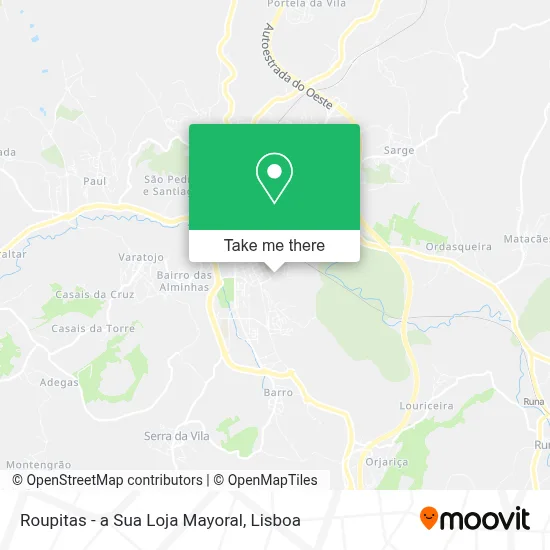 Roupitas - a Sua Loja Mayoral map