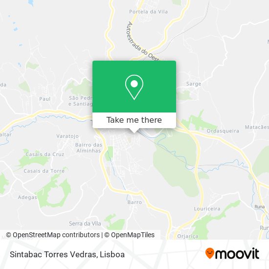 Sintabac Torres Vedras map