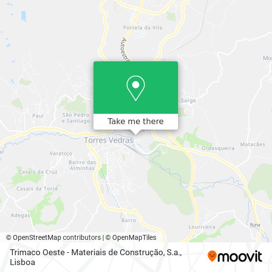 Trimaco Oeste - Materiais de Construção, S.a. mapa