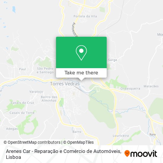 Arenes Car - Reparação e Comércio de Automóveis map