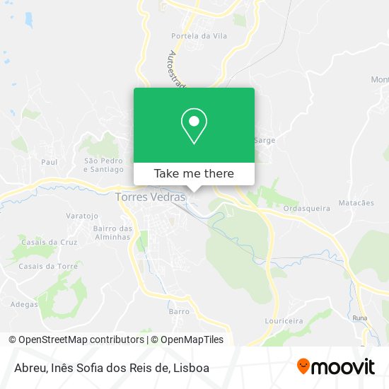 Abreu, Inês Sofia dos Reis de mapa