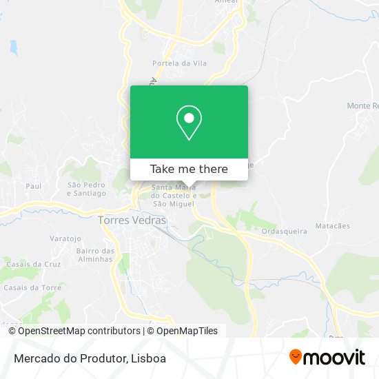 Mercado do Produtor mapa