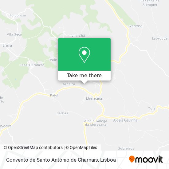 Convento de Santo António de Charnais map
