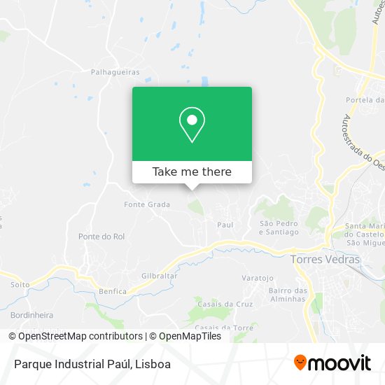 Parque Industrial Paúl mapa