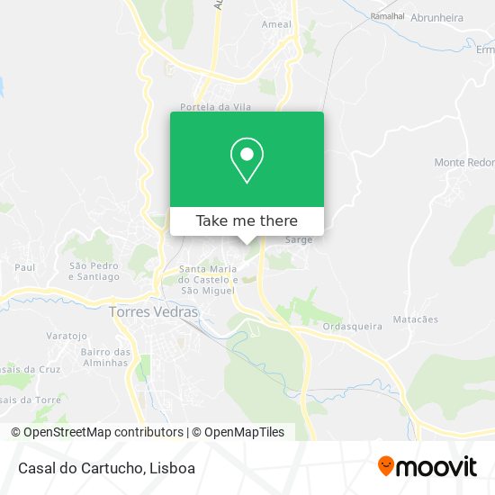 Casal do Cartucho mapa