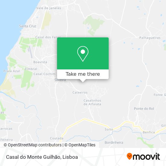 Casal do Monte Guilhão mapa