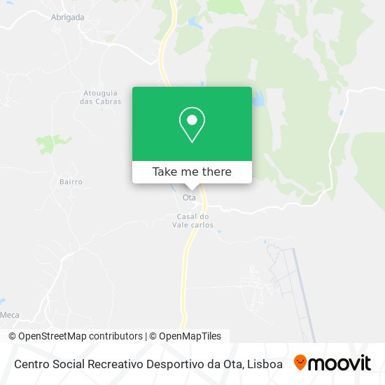 Centro Social Recreativo Desportivo da Ota map