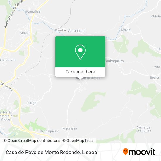 Casa do Povo de Monte Redondo map
