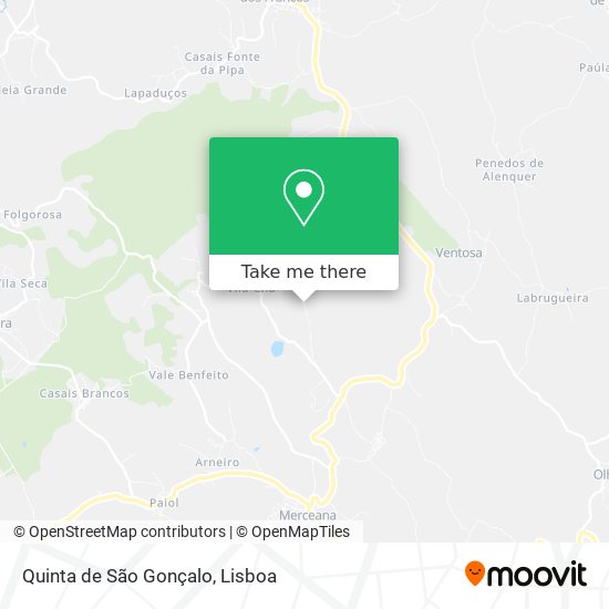 Quinta de São Gonçalo map
