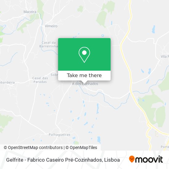 Gelfrite - Fabrico Caseiro Pré-Cozinhados mapa