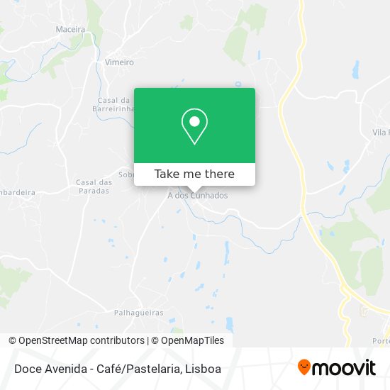 Doce Avenida - Café/Pastelaria mapa